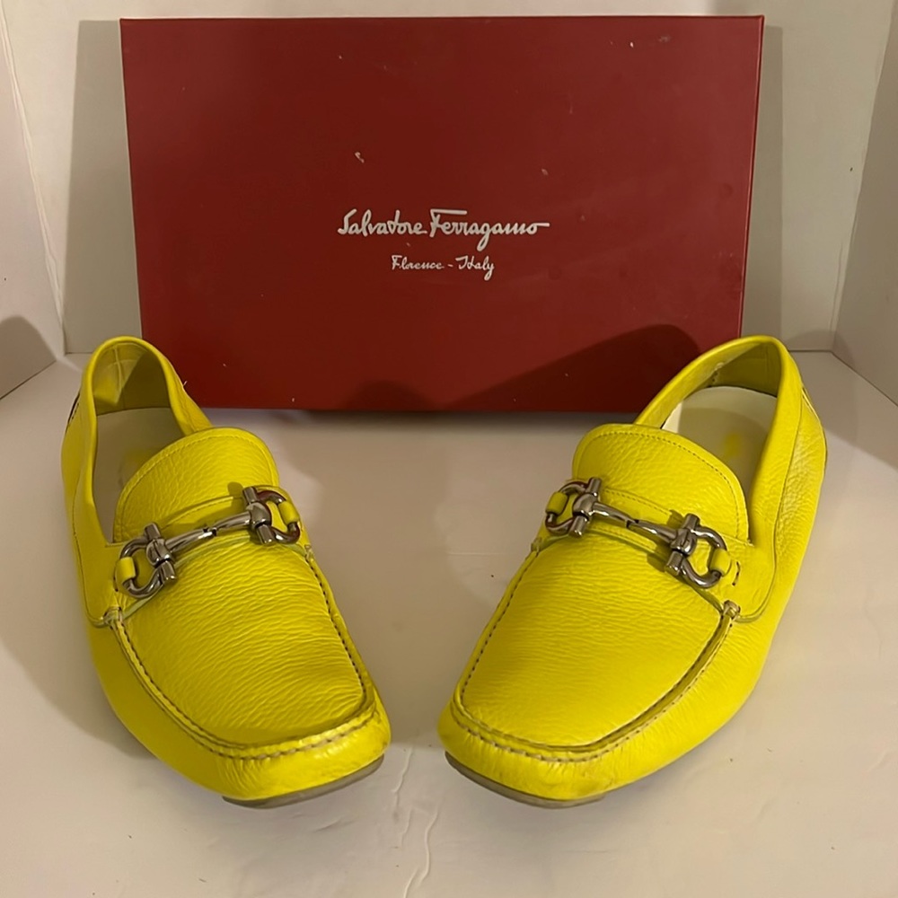 Rubber sole yellow casual Ferragamo